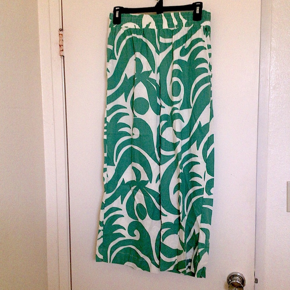Panama Jack Linen Blend Palazzo Pants